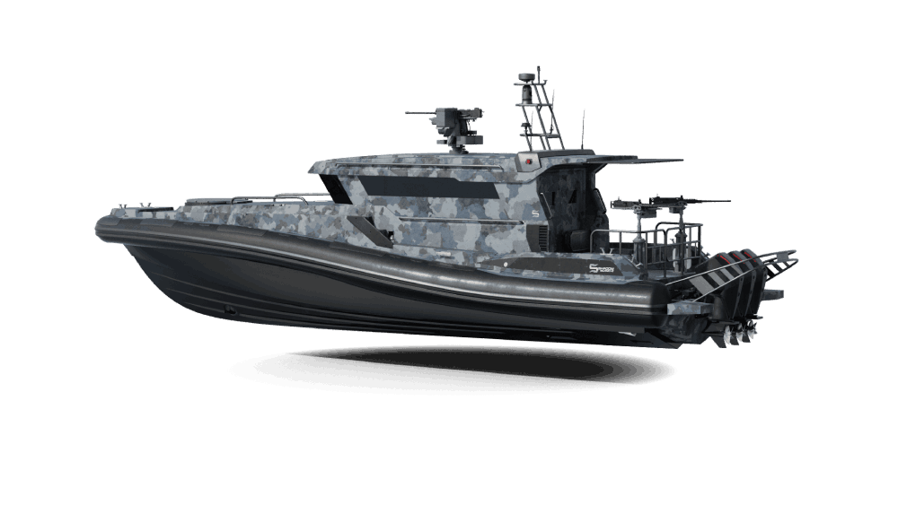 Shadow MILITARY 47 Outboard Series Side View
